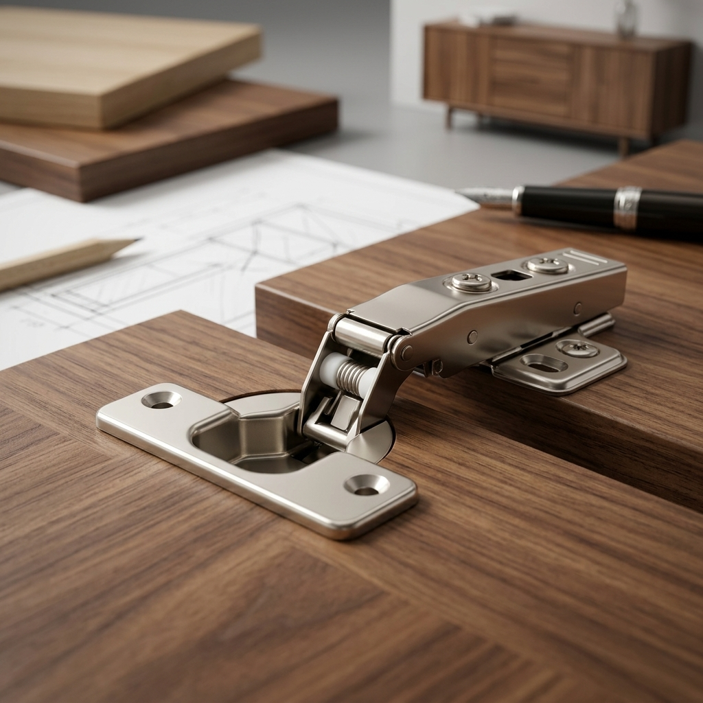 Furniture soft close hinge for cabinets with silent and smooth operation