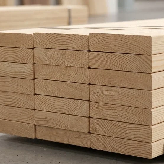 European Spruce white wood timber with fine grain and smooth surface for construction use